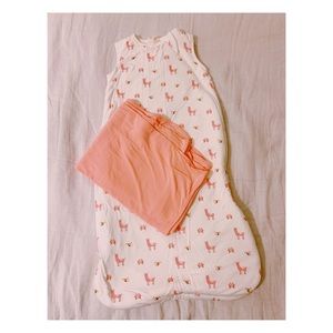 KYTE BABY: sleeping bag and swaddle bundle.  0-6mo, softest rayon bamboo fabric